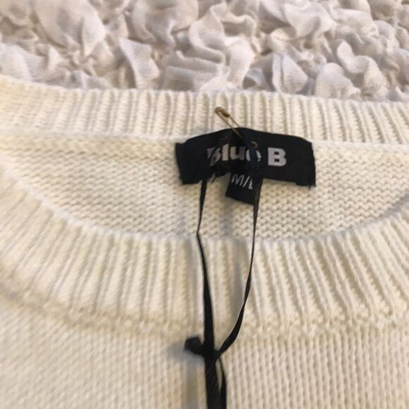 Blue B Sweater black stripe long sleeve crew neck knit size M/L  academia - Picture 3 of 8